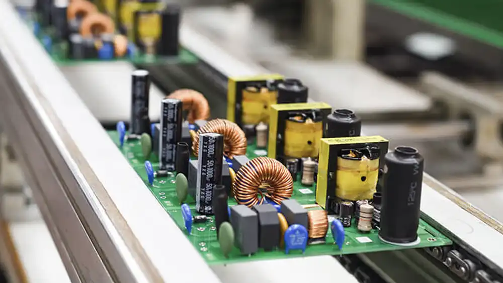 electronic components manufacturing process
