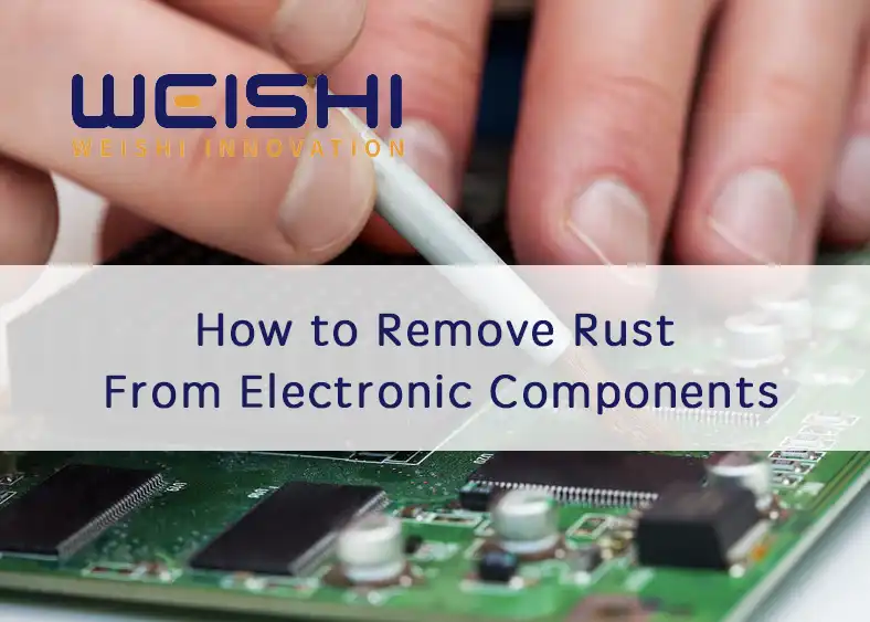 how to remove rust from electronic components