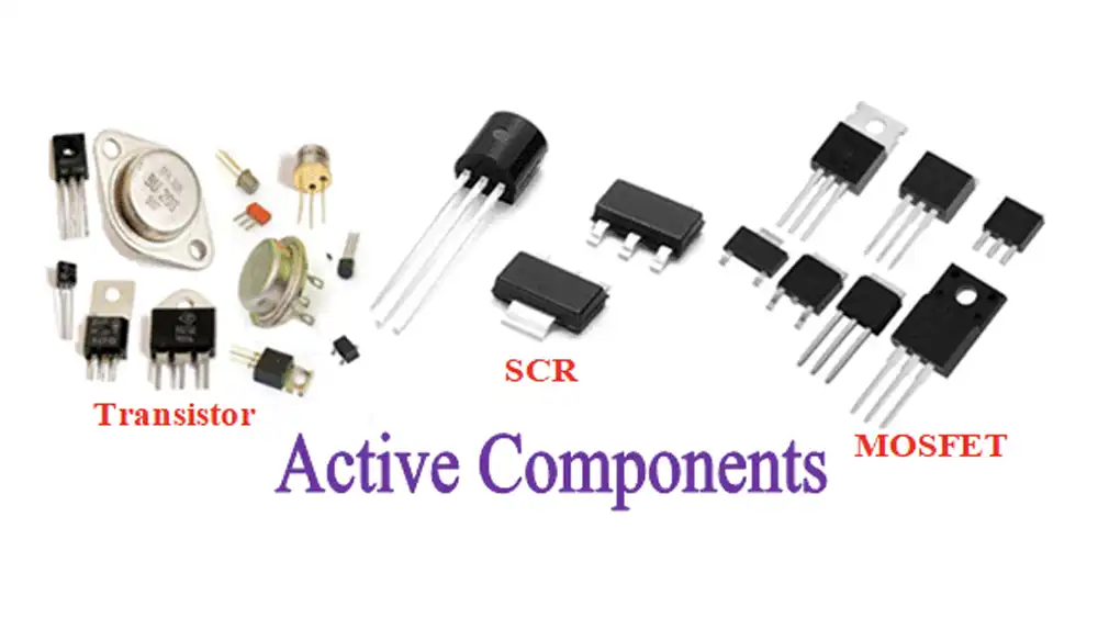 what are active electronic components