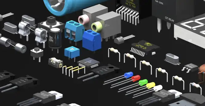 3d step models electronic components