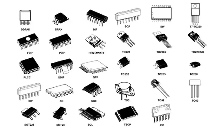 common electronic component package types
