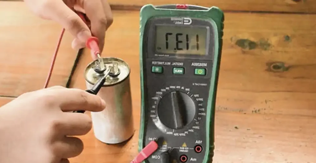 testing a capacitor with ohm meter