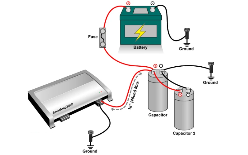 How to Wire 2 Capacitors Together