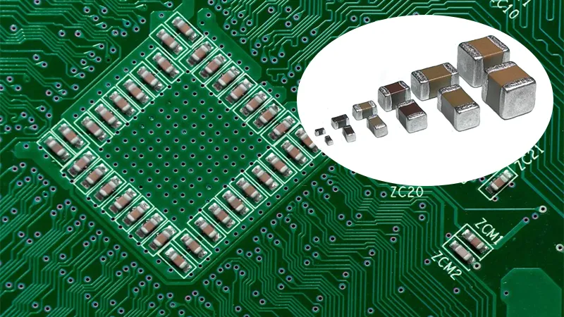 ceramic capacitor on circuit boards
