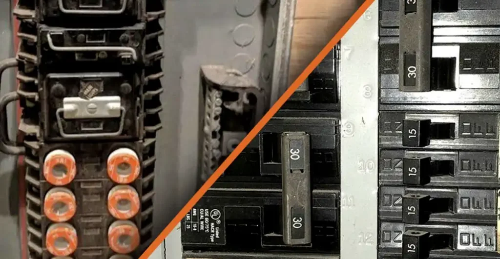circuit breaker vs fuse box