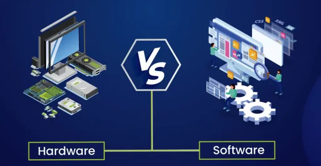 differences between hardware and software