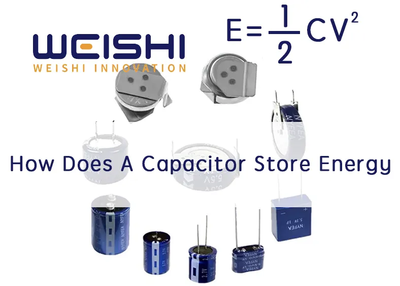 how does a capacitor store energy