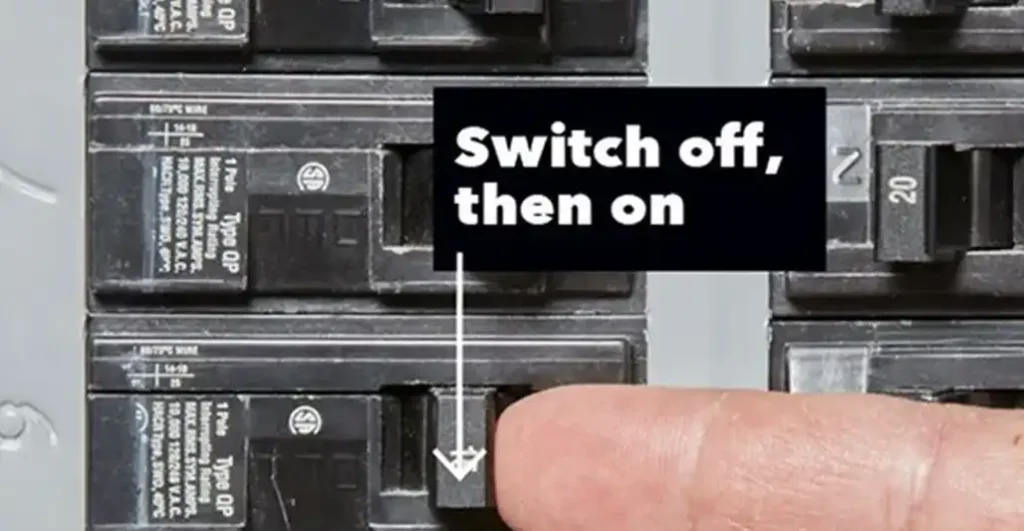 how to turn on circuit breaker