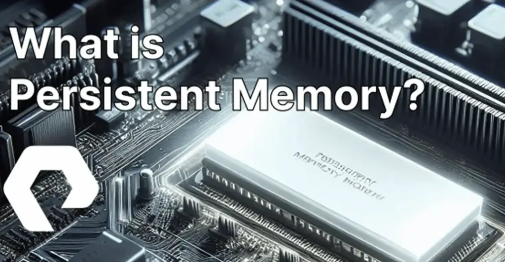 uses persistent memory chips to store data