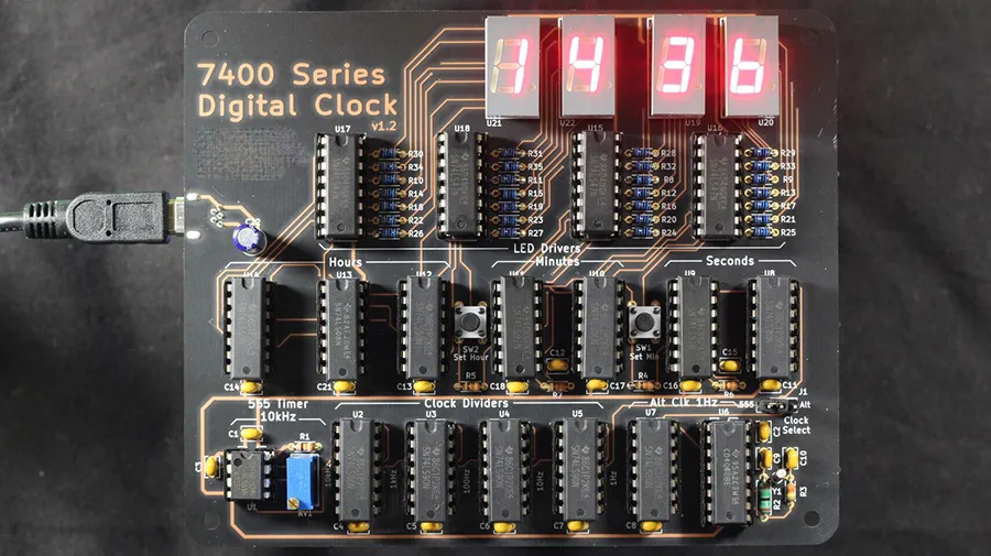 7400 series digital clock