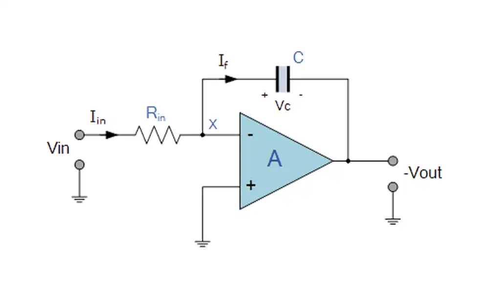 integrator op amp circuit example
