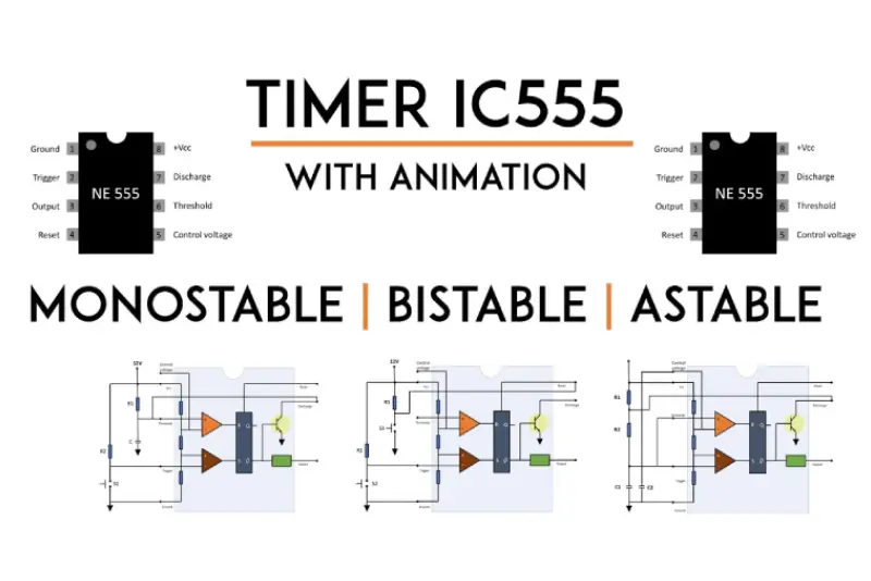 555 integrated circuit timer mode