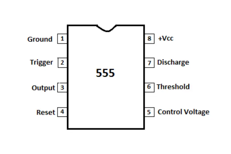 555 timer integrated circuit diagram