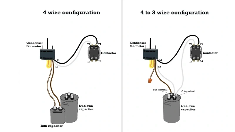 4 Terminal Capacitor Wiring Diagram (1)