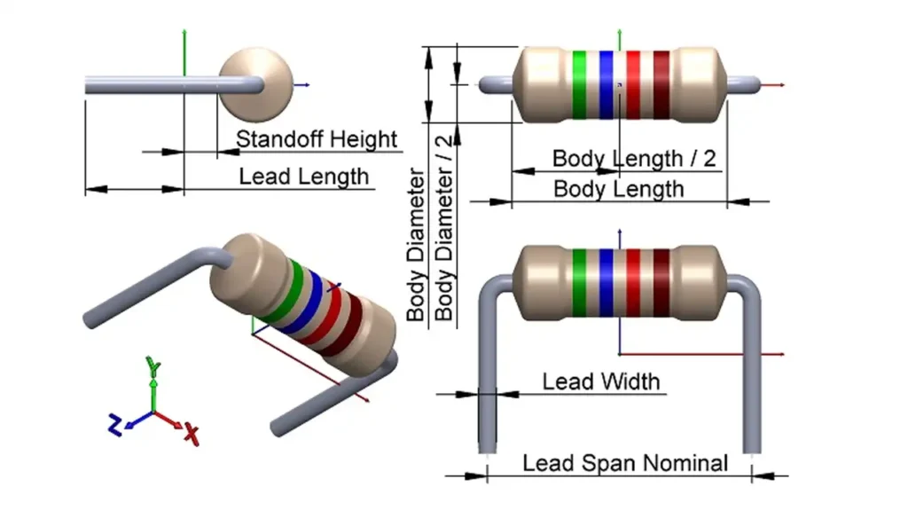 Through Hole Resistor footprint