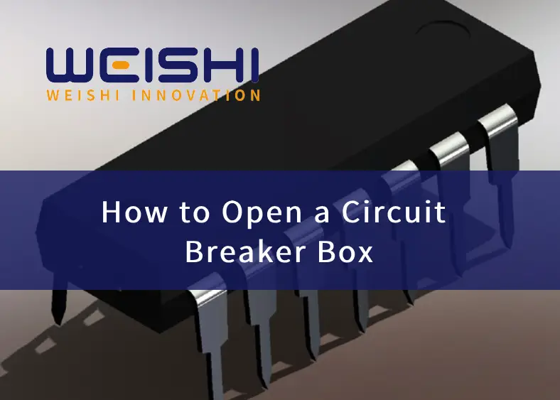 how to open a circuit breaker box