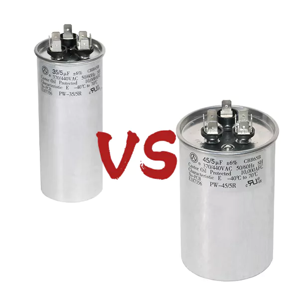 35 5 vs 45 5 Capacitor