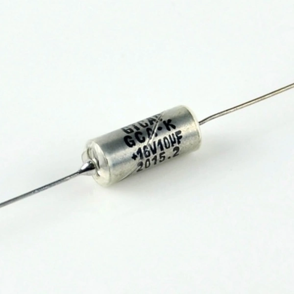 axial tantalum capacitor polarity