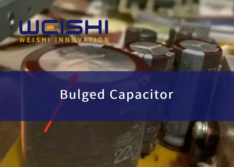 bulged capacitor