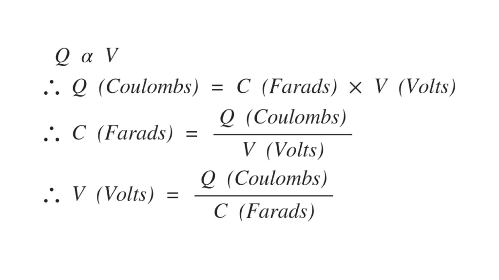 capacitor dielectric formula