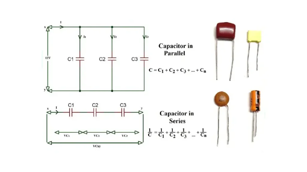 capacitor series vs parallel