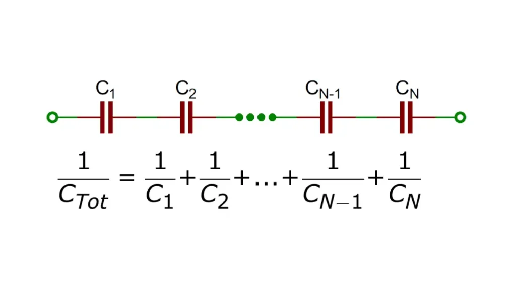 capacitors in series formula